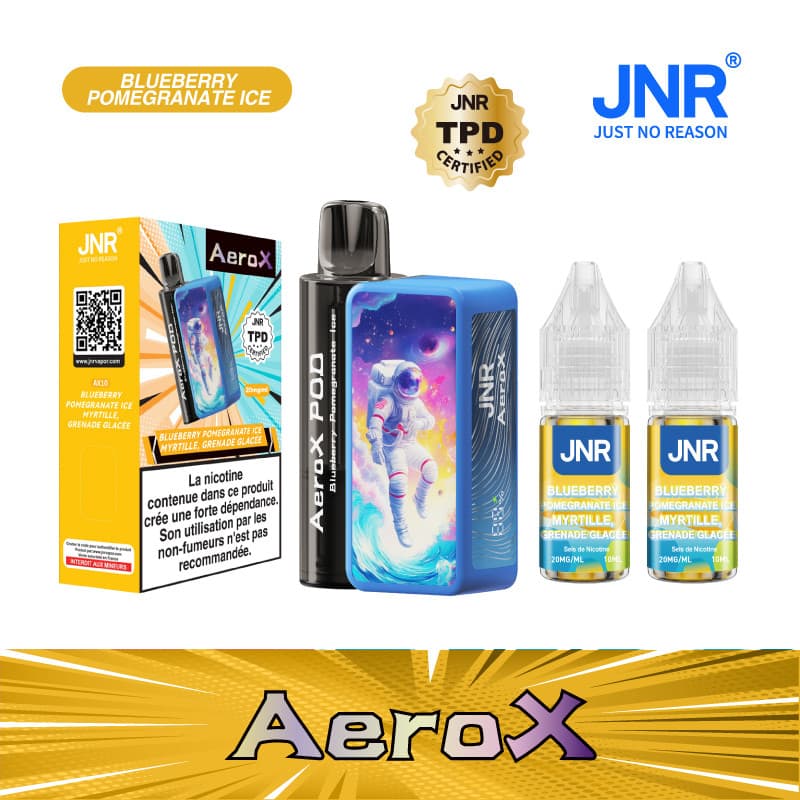 JNR BLUEBERRY POMEGRANATE ICE 32000 PUFFS - AEROX JNR