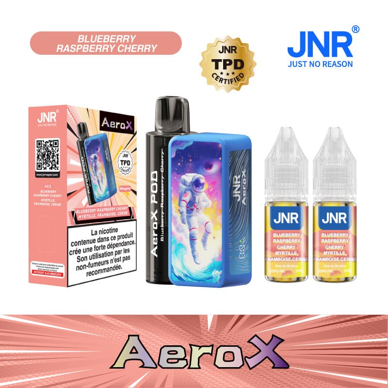 JNR BLUEBERRY RASPBERRY CHERRY 32000 PUFFS - AEROX JNR