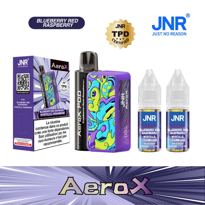 JNR BLUEBERRY RED RASPBERRY 32000 PUFFS - AEROX JNR