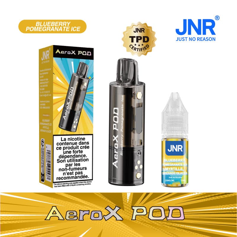 JNR CARTOUCHE + BLUEBERRY POMEGRANATE ICE - AEROX JNR