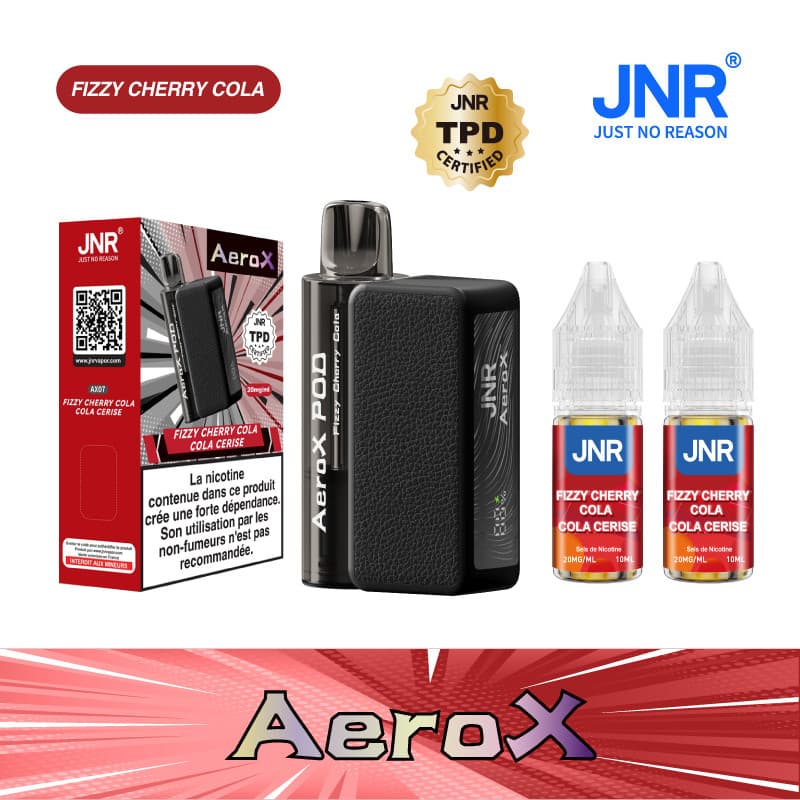 JNR FIZZY CHERRY COLA 32000 PUFFS - AEROX JNR