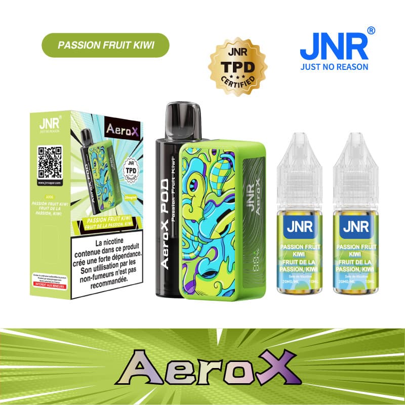 JNR PASSION FRUIT KIWI 32000 PUFFS - AEROX JNR