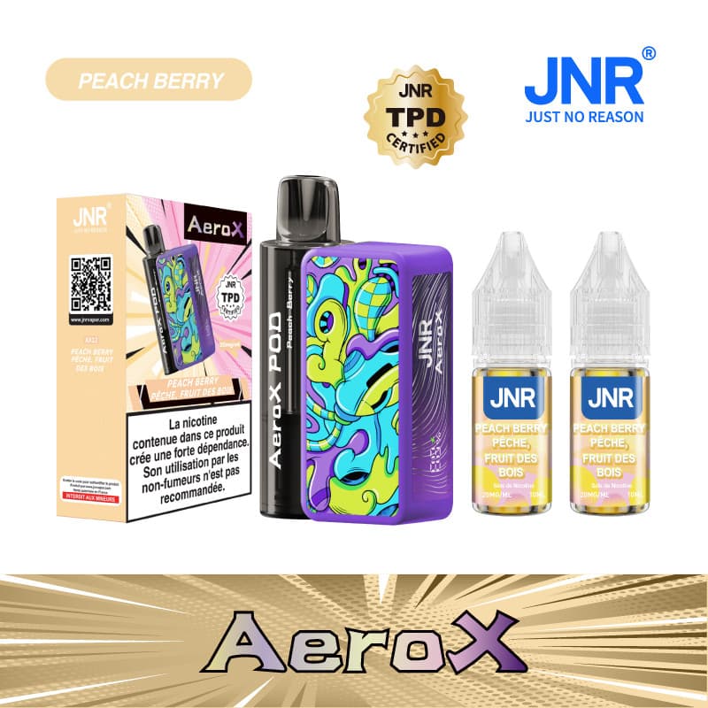 JNR PEACH BERRY 32000 PUFFS - AEROX JNR
