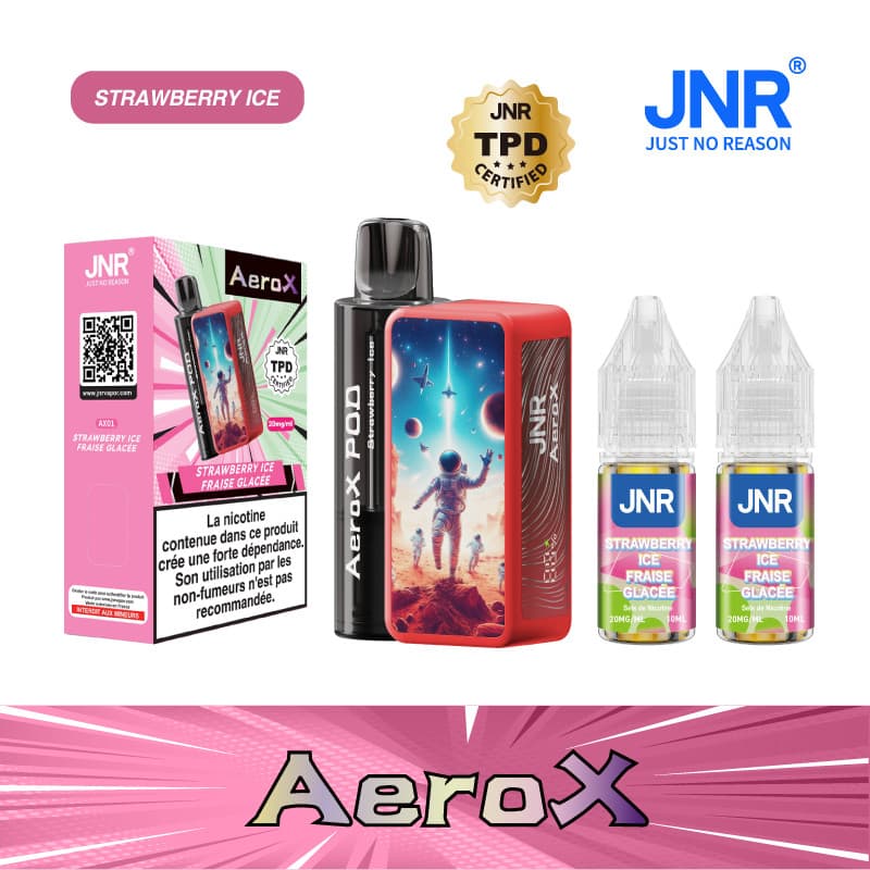 JNR STRAWBERRY ICE 32000 PUFFS - AEROX JNR