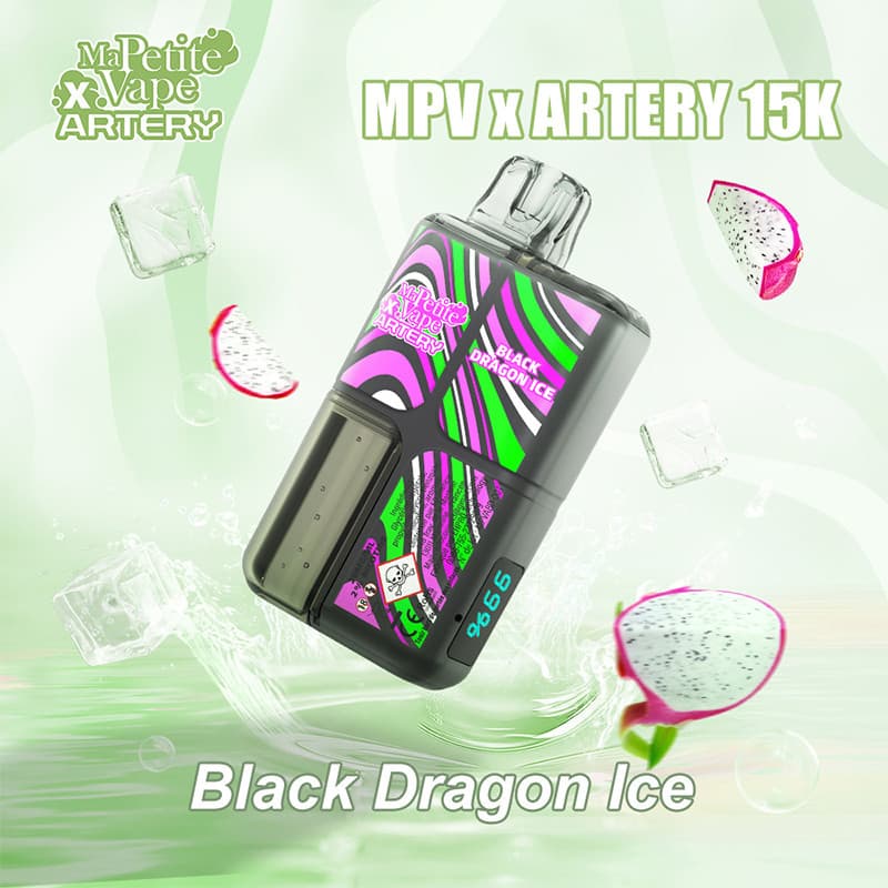 ARTERY X MPV BLACK DRAGON ICE 15000 PUFFS - MA PETITE VAPE X ARTERY