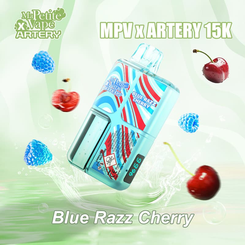 ARTERY X MPV BLUE RAZZ CHERRY 15000 PUFFS - MA PETITE VAPE X ARTERY