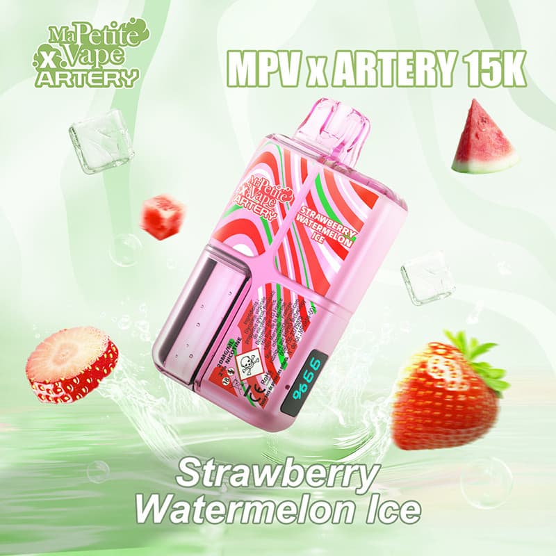 ARTERY X MPV STRAWBERRY WATERMELON ICE 15000 PUFFS - MA PETITE VAPE X ARTERY
