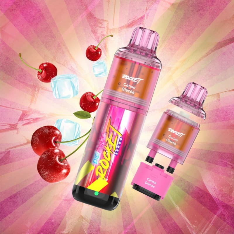 BIG PUFF ROCKET CERISE GLACÉE 32000 PUFFS - BIG PUFF ROCKET
