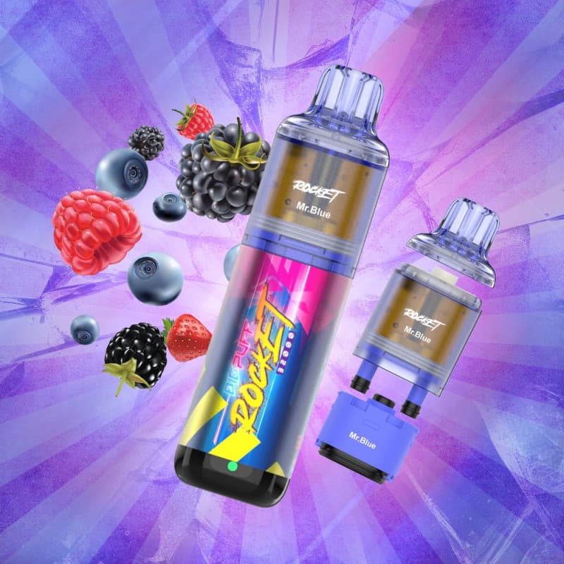 BIG PUFF ROCKET MR BLUE 32000 PUFFS - BIG PUFF ROCKET