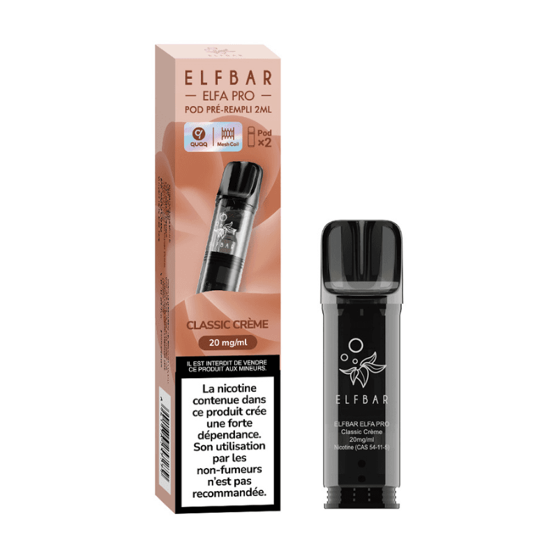 ELFA ELFBAR CARTOUCHE CLASSIC CRÈME / 2PCS ELFA PRO ELFBAR