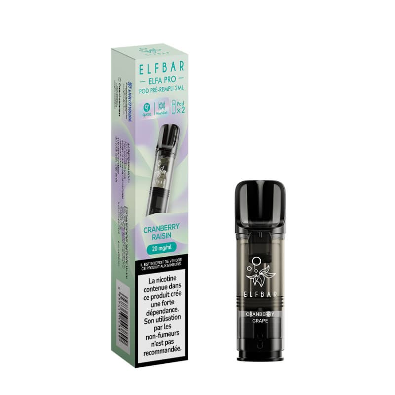 ELFA ELFBAR CARTOUCHE CRANBERRY RAISIN / 2PCS ELFA PRO ELFBAR