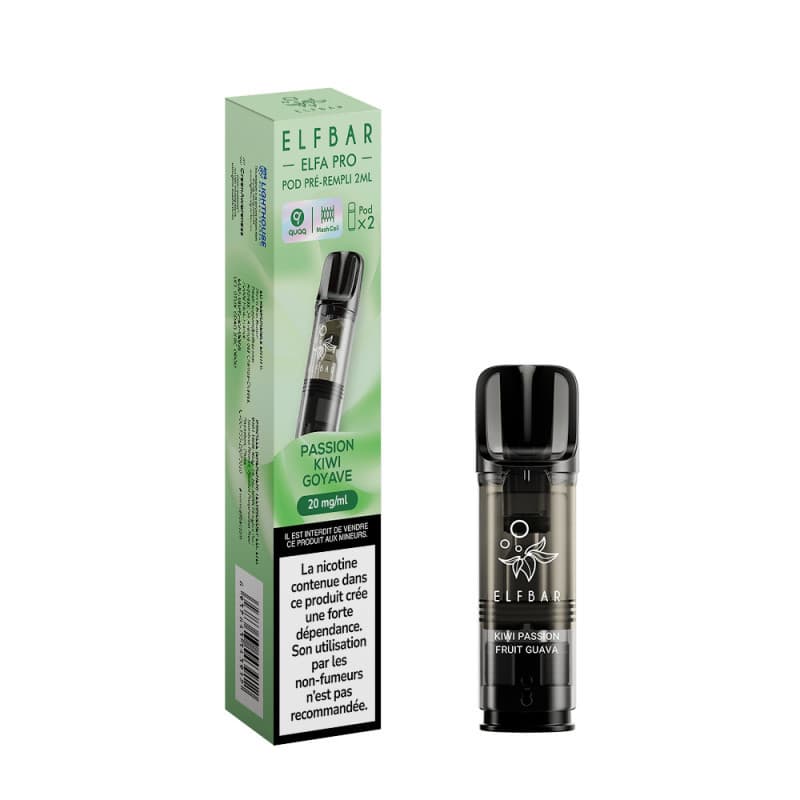 ELFA ELFBAR CARTOUCHE PASSION KIWI GOYAVE / 2PCS ELFA PRO ELFBAR