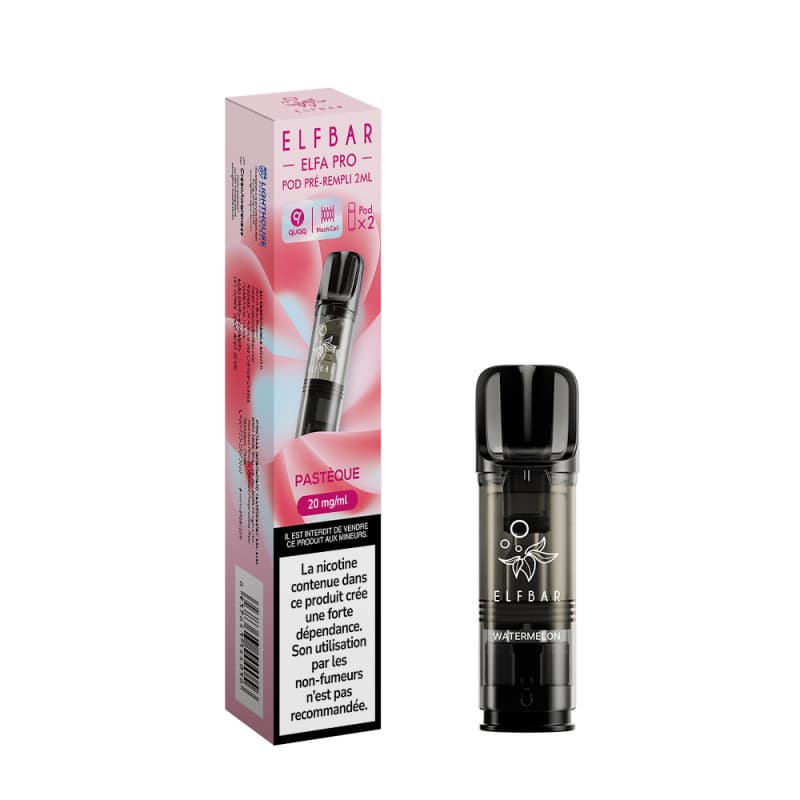 ELFA ELFBAR CARTOUCHE PASTÈQUE / 2PCS ELFA PRO ELFBAR