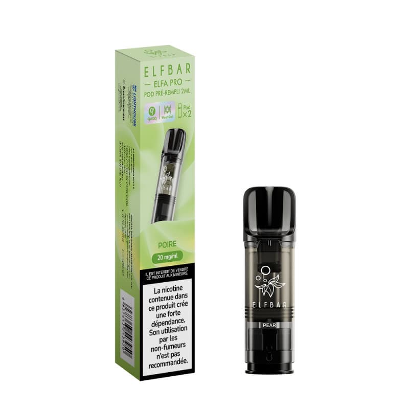 ELFA ELFBAR CARTOUCHE POIRE / 2PCS ELFA PRO ELFBAR
