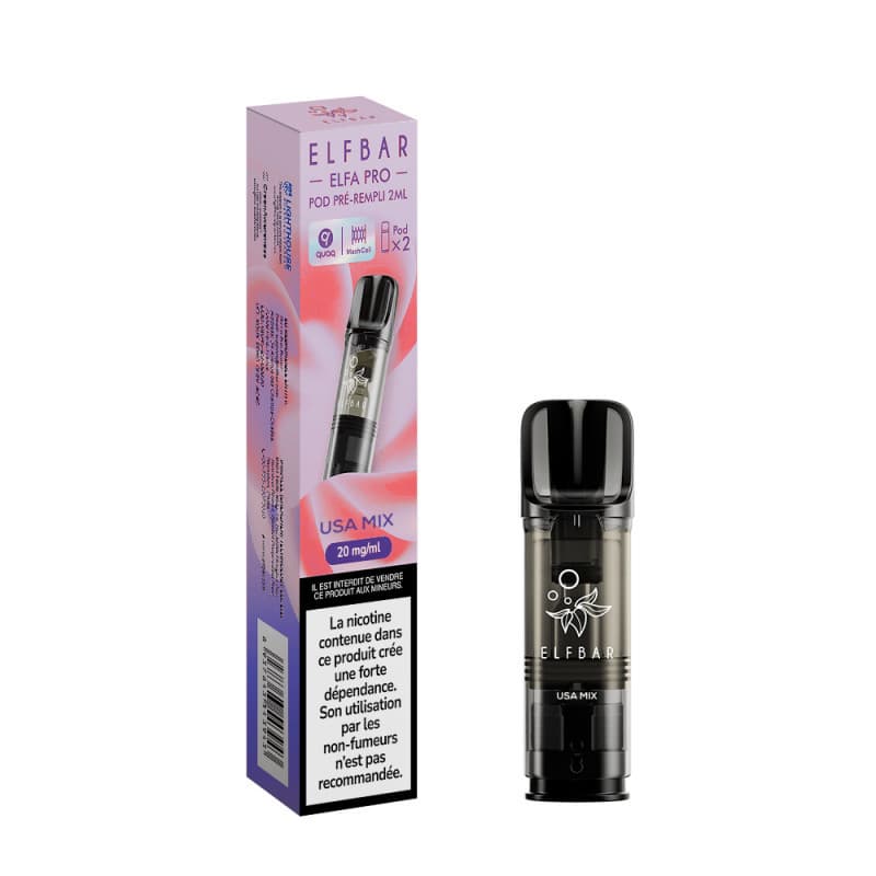 ELFA ELFBAR CARTOUCHE USA MIX / 2PCS ELFA PRO ELFBAR