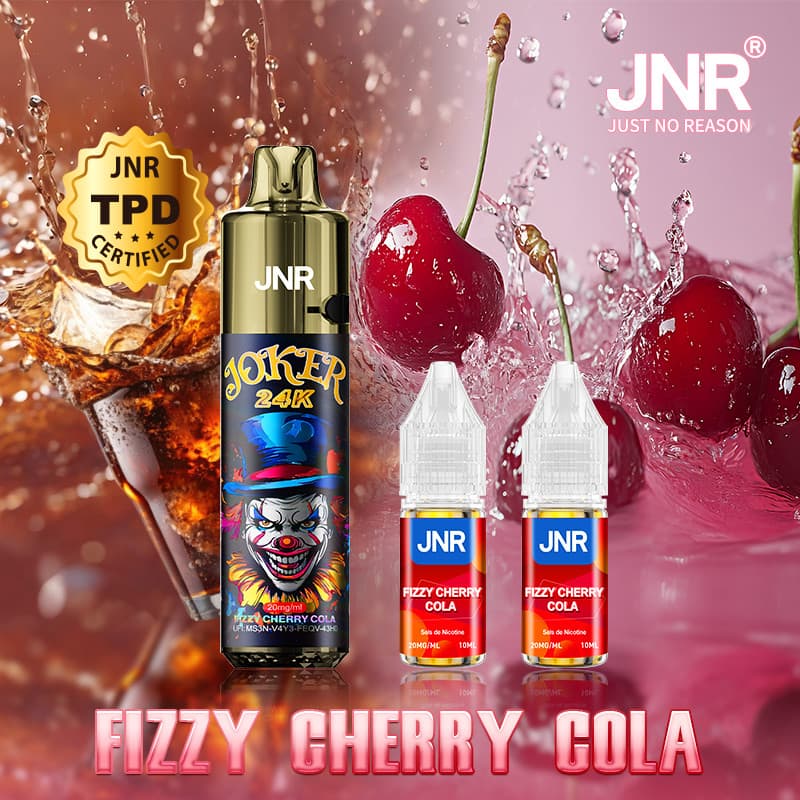 JNR FIZZY CHERRY COLA 24000 PUFFS - JOKER JNR