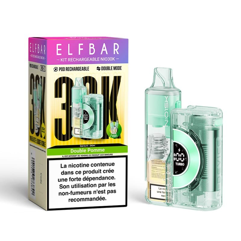 NIO30K BY ELFBAR DOUBLE POMME 30000 PUFFS - NIO30K ELFBAR