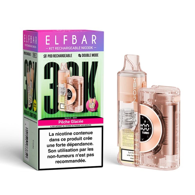 NIO30K BY ELFBAR PÊCHE GLACÉE 30000 PUFFS - NIO30K ELFBAR