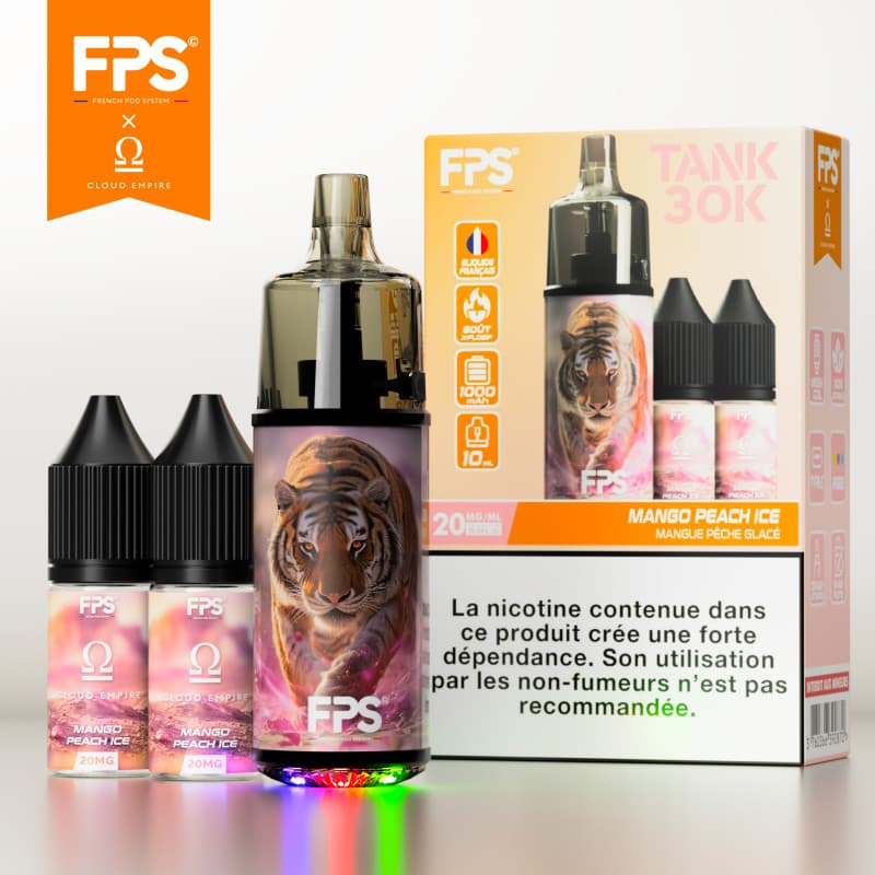 TANK 30K FPS MANGO PEACH ICE CLOUD EMPIRE - TANK 30K FPS