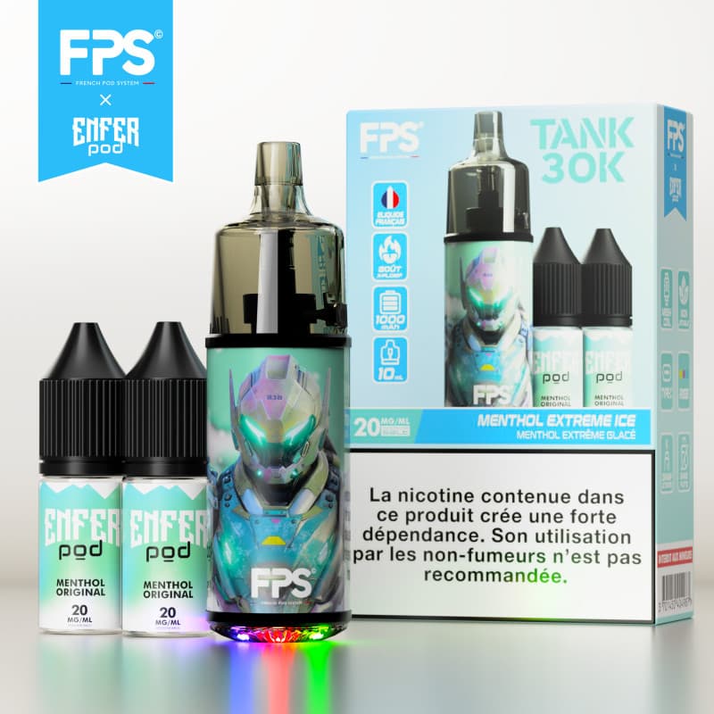 TANK 30K FPS MENTHOL EXTREME ICE ENFER POD - TANK 30K FPS
