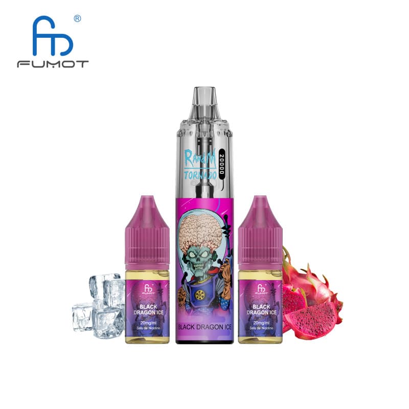 TORNADO RANDM FUMOT BLACK DRAGON ICE 20000 PUFFS TORNADO - RANDM FUMOT