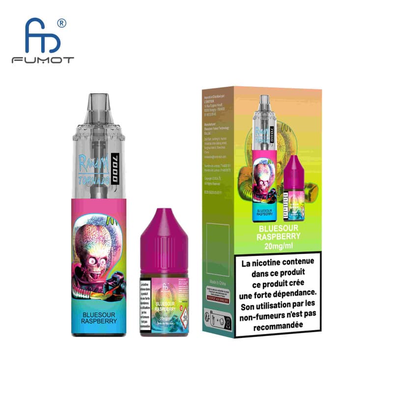 TORNADO RANDM FUMOT BLUESOUR RASPBERRY TPD 2% TORNADO - RANDM FUMOT